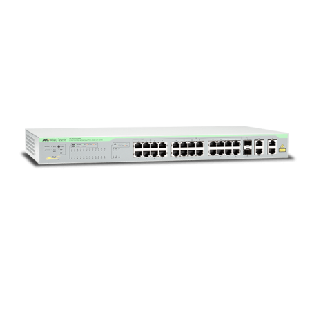 Allied Telesis 24xFE smart+2xGb+2SFP PoE switch AT-FS750/28PS