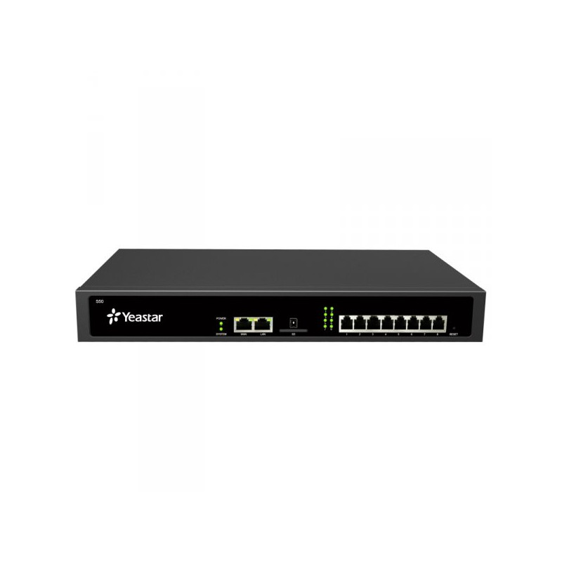 Yeastar S50, IP PBX, až 8 portov, 50 užívateľov, 25 hovorov, rack