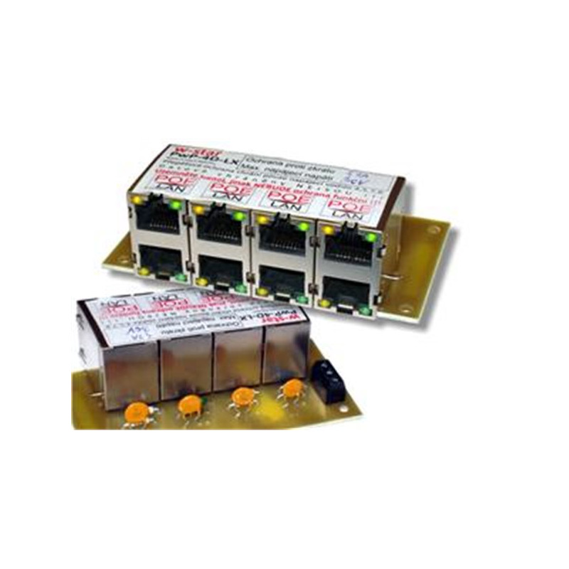 W-Star 4portový napája. panel s ochranou proti prepätiu 30V/1,6A, 100Mbit