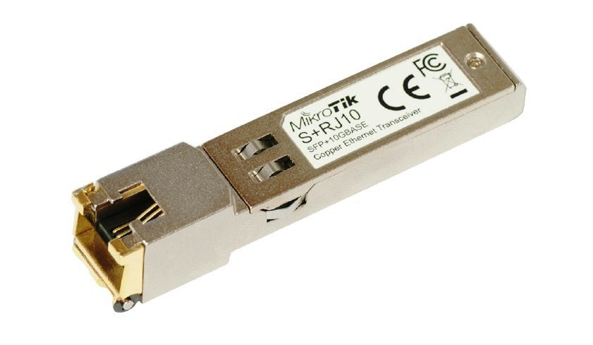 MikroTik S+RJ10 - RJ45 SFP+ metalický modul 10/100/1000M/25G/5G/10G