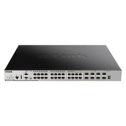 D-Link DGS-3630-28PC/SI L3 24Gb PoE, 4x10G SFP+