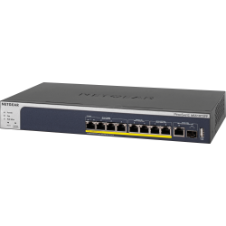NETGEAR 8-Port PoE+ Multi-Gigabit Smart Managed Pro Switch with 10G Copper/Fiber Uplinks, MS510TXPP