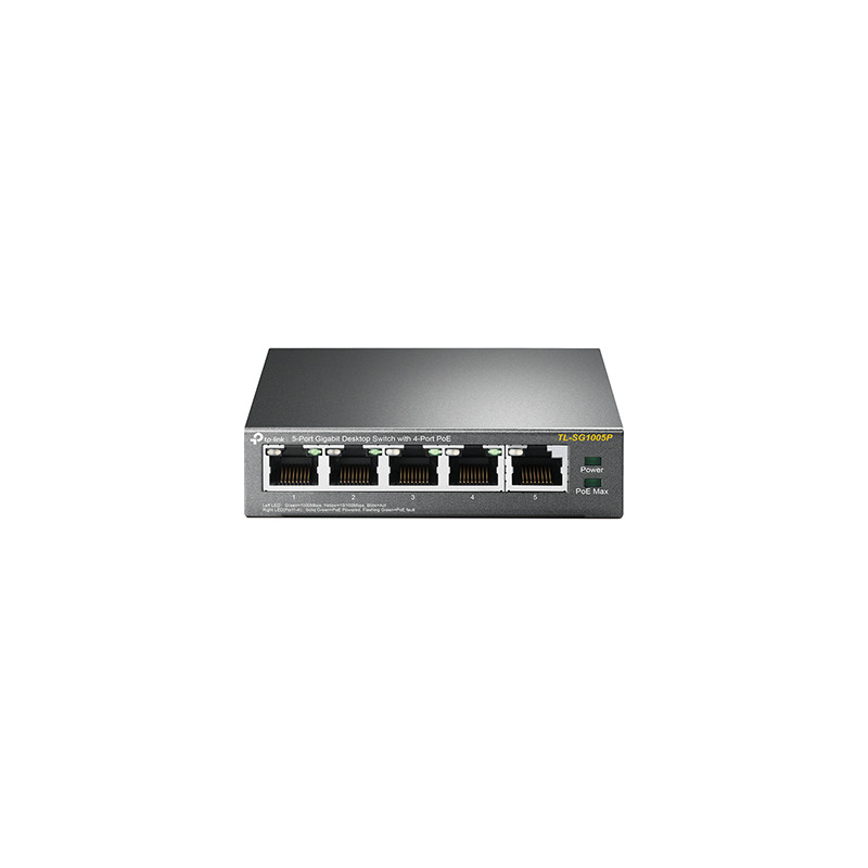 TP-Link TL-SG1005P 5xGb (4xPOE) 65W Desktop Steel Switch