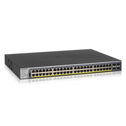 NETGEAR 48-Port Gigabit PoE+ (380W) SmartManaged Pro Switch with 4 SFP Ports