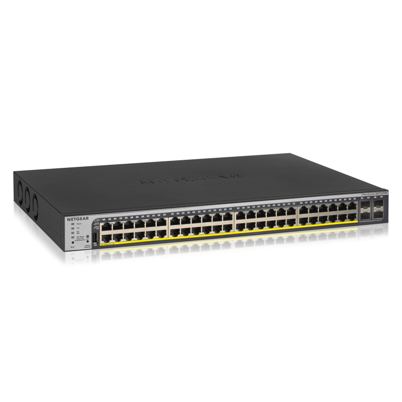 NETGEAR 48-Port Gigabit PoE+ (760W) SmartManaged Pro Switch with 4 SFP Ports