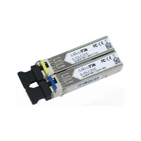 MikroTik Pár SingleMode SFP modulov 1.25G (80km)