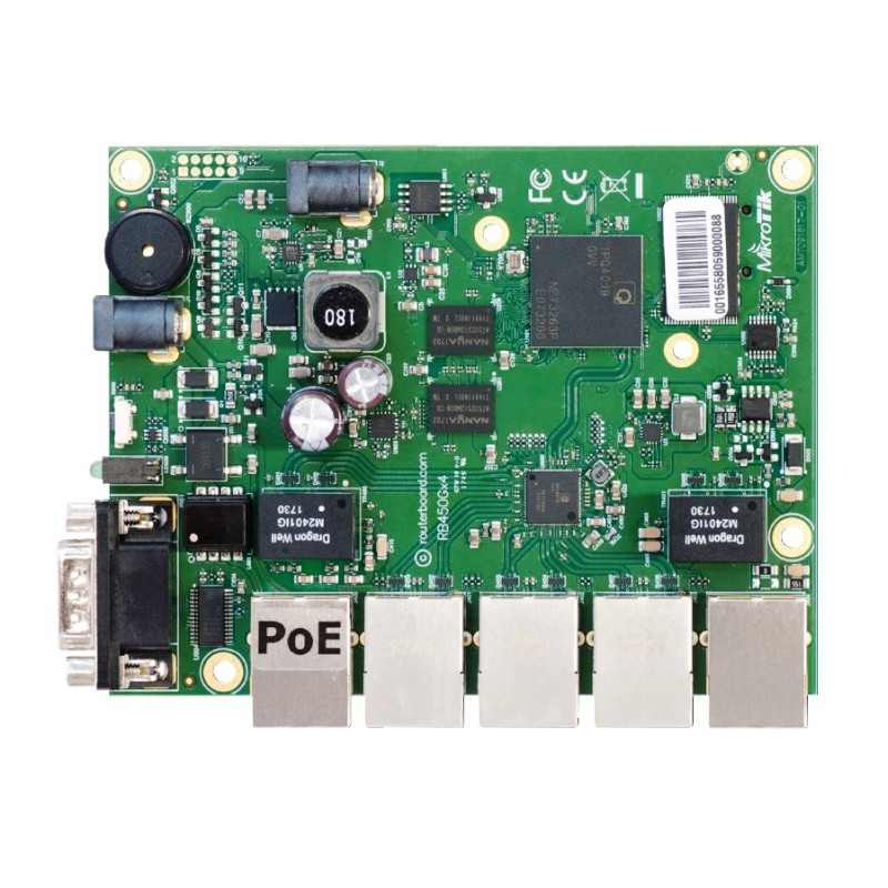 Mikrotik RB450Gx4 716 MHz, 1 GB RAM, Router OS L5