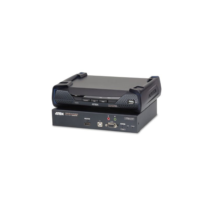 ATEN 4K HDMI KVM, OverNet, rack, USB, audio, RS-232