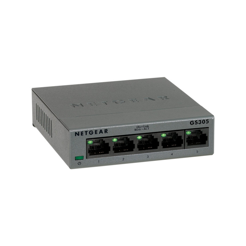 NETGEAR 5PT GE UNMANAGED SW METAL LP, GS305