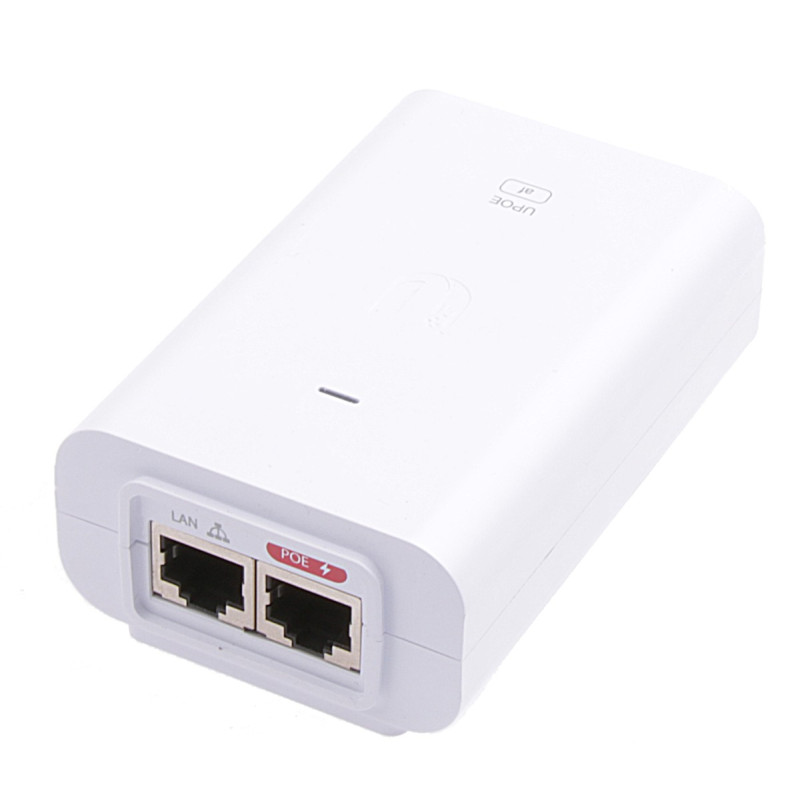 Ubiquiti U-POE-af - Gigabitový PoE Injektor 48V/0.32A (15,4W) - biely