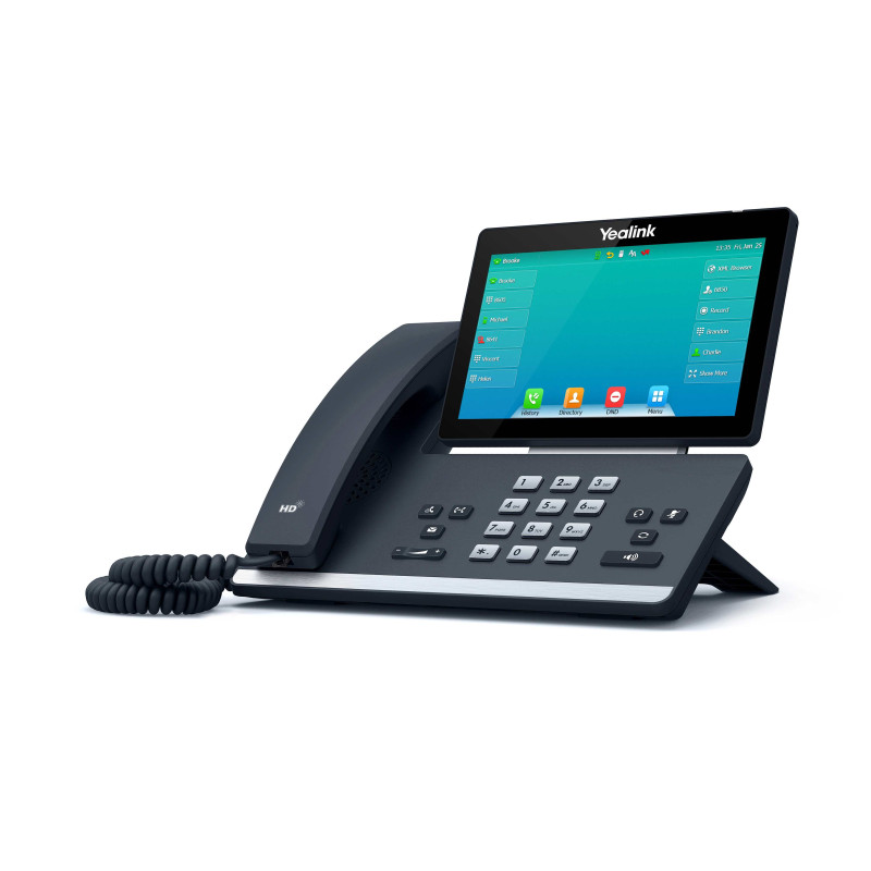 Yealink SIP-T57W, IP tel., PoE, 7'' bar. LCD, 29 prog. hr., GigE, BT, WiFi