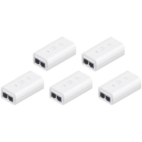 Ubiquiti POE-24-12W-G-WH, GB PoE Injektor, 24V/0,5A (12W), 5ti pack
