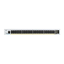 Catalyst C1000-48P-4G-L, 48x 10/100/1000 Ethernet PoE+ a 370W PoE budget ports, 4x 1G SFP uplinks