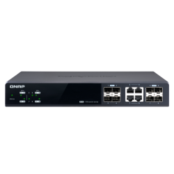 QNAP riadený switch QSW-M804-4C: 8x 10G port SFP+ (4x SFP+ a 4x kombinované SFP+ / RJ-45)