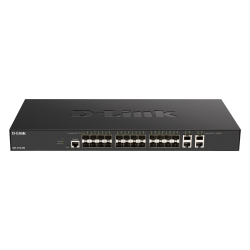 D-Link DXS-1210-28S 24 x 10 G SFP+ portov + 4 x 10 G Base-T portov Smart Managed Switch