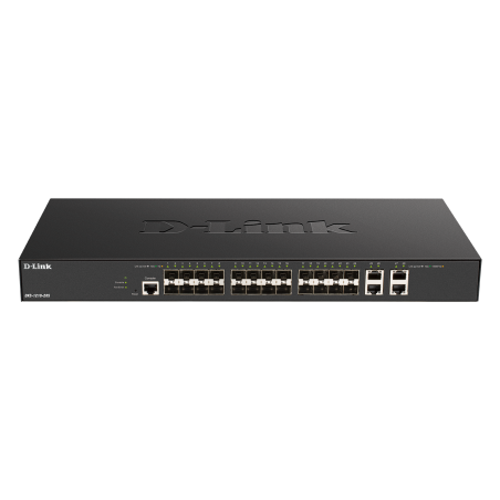 D-Link DXS-1210-28S 24 x 10 G SFP+ portov + 4 x 10 G Base-T portov Smart Managed Switch