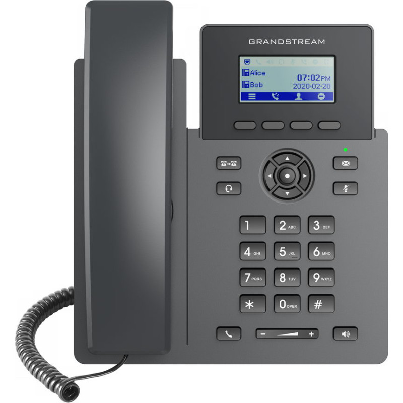 Grandstream GRP2601 SIP telefón, 2,21'' LCD displej, 2 SIP účty, 2x100Mbit port