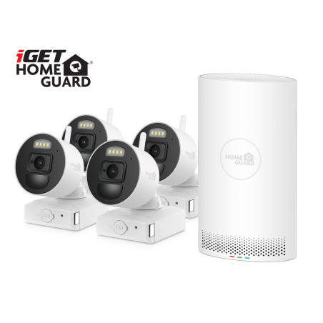 iGET HGNVK88004P - batériový bezdrôtový WiFi set FullHD 1080p, 8CH NVR + 4x FullHD kamera, aplikácia