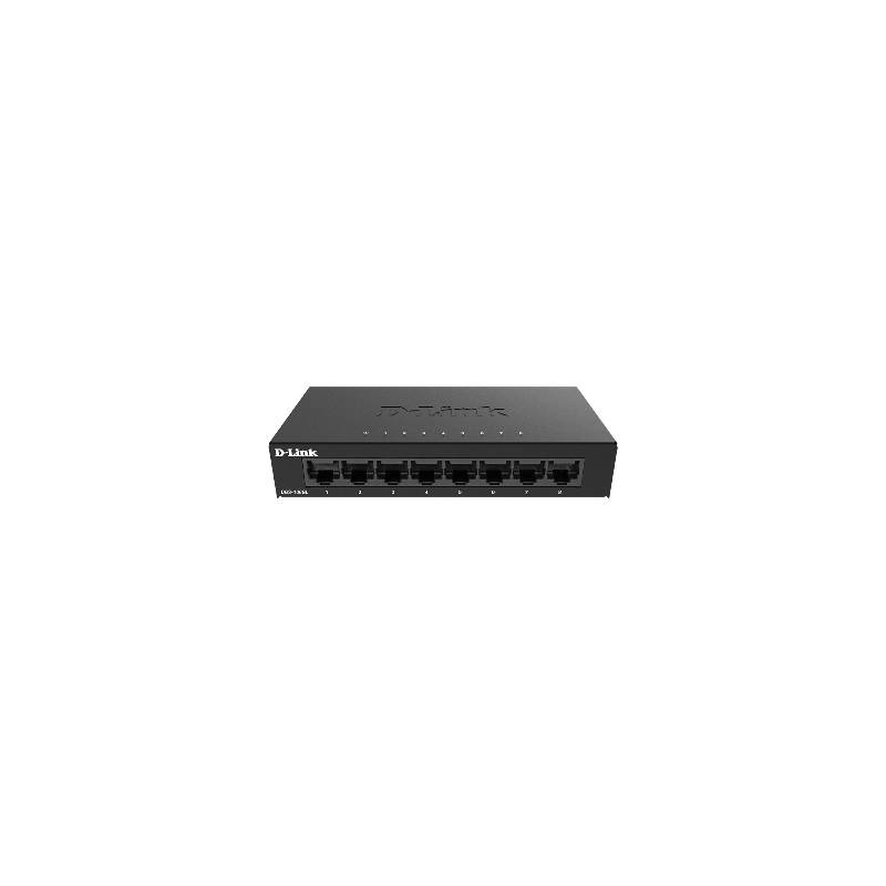 D-Link DGS-108GL Kovový 8-portový Gigabit stolný switch