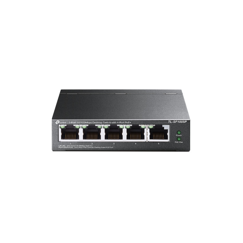 TP-Link TL-SF1005P 5x10/100 (4xPOE) 67W Desktop Steel CCTV Switch