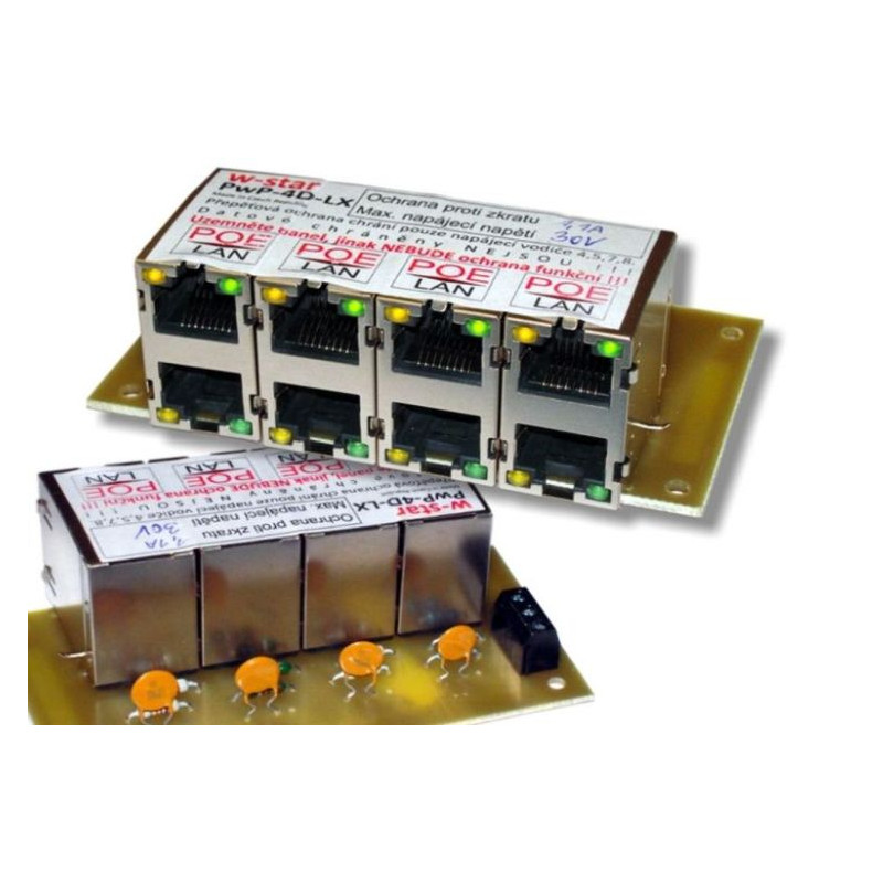 W-Star 4portový napájací panel 100Mbit, 30V, 1,1A