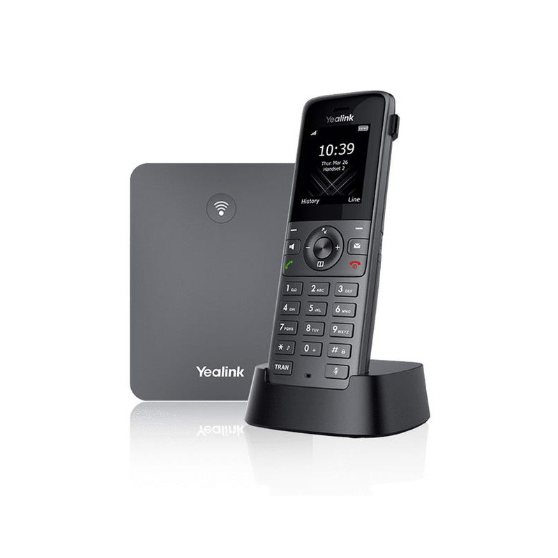 Yealink W73P, IP DECT báza + rúčka, PoE, 1,8'' bar.disp., až 10 rúčok