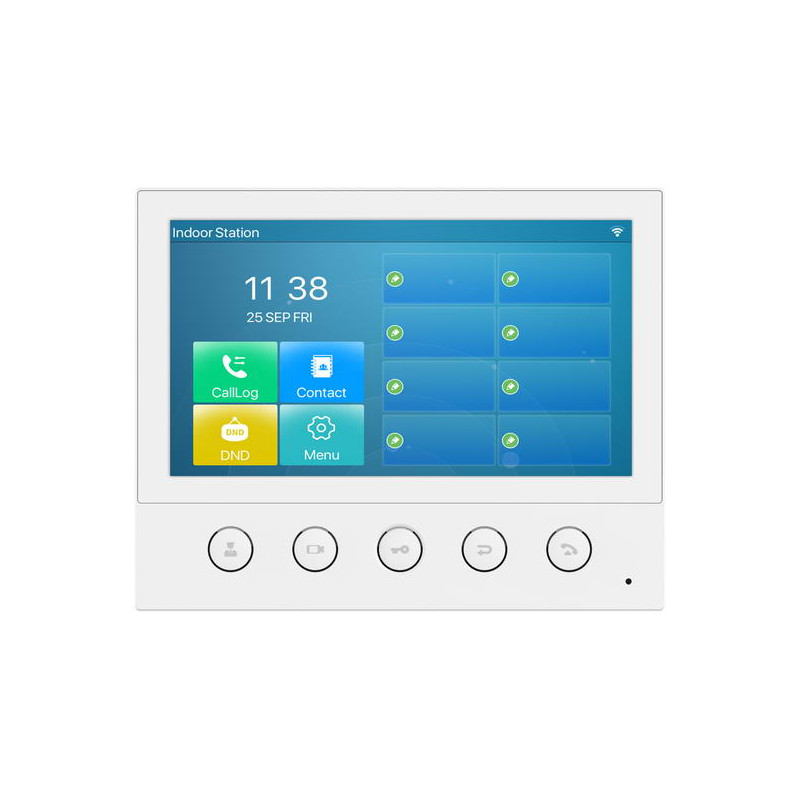 Fanvil i53W SIP vnútorná dotyková stanica, 7'' dotyk. displ., 5 x konfig. tlačidlá, 6SIP, WiFi