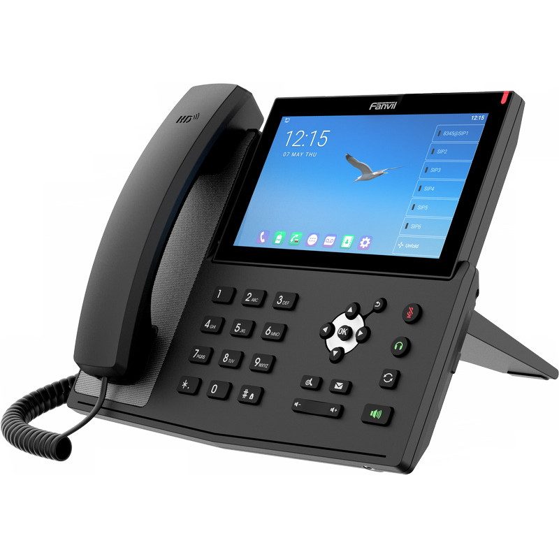 Fanvil X7A Android SIP telefón 7''bar.dotyk.displ., android 9, 20 SIP účt, 112 DSS hr.,WiFi,BT,USB