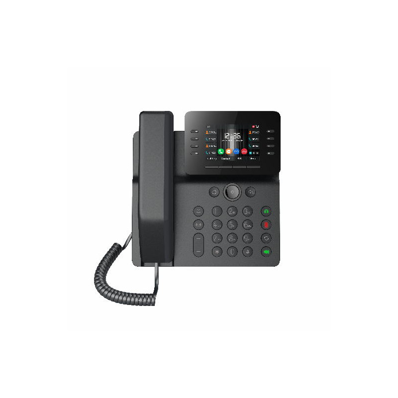 Fanvil V64 SIP telefón, 3,5'' bar.disp., 12SIP, 21DSS hr., WiFi, BT, dual Gbit, PoE