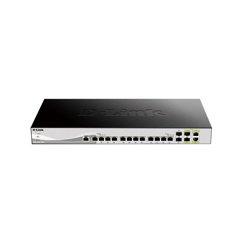 D-Link DXS-1210-16TC Smart Managed Switch, 12x 10G, 2x SFP+ a 2x Combo 10GBase-T/SFP+ ports