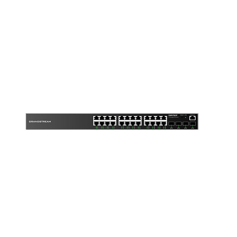 Grandstream GWN7803P Managed Network PoE Switch 24 1Gbps portov s PoE, 4 SFP portami