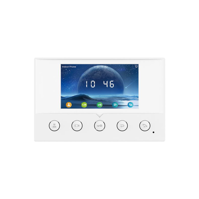 Fanvil i51W SIP vnútorná stanica, 4,3'' displ., 4SIP, WiFi, PoE, 5 prog.