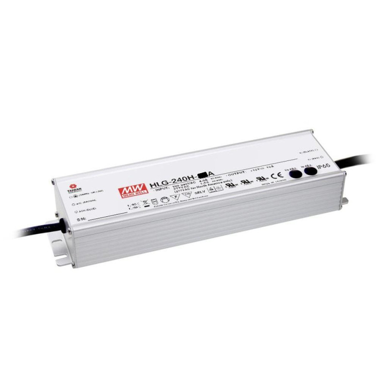 MEANWELL - HLG-240H-54A, Vonkajší napájací zdroj 54V 240W