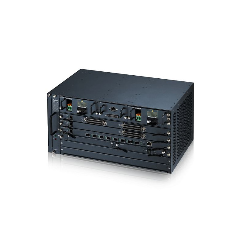Zyxel IES5206M 5U 6-SLOT chassis MSAN s jedným AC power module