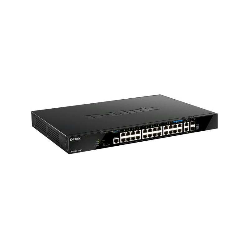 D-Link DGS-1520-28MP 20 portov GE PoE + 4 portov 2.5 GE PoE + 2 10GE portov + 2 SFP+ Smart Man. Switch