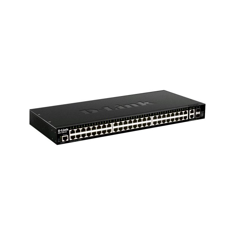 D-Link DGS-1520-52 48 portov GE + 2 10GE portov + 2 SFP+ Smart Managed Switch