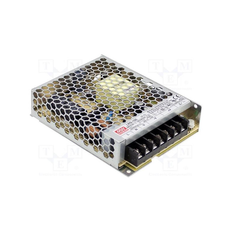 MEANWELL - LRS-100-24 - Priemyselný napájací zdroj 24V 100W
