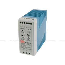 MEANWELL - MDR-40-24 - Priemyselný napájací zdroj 24V 40W na DIN lištu