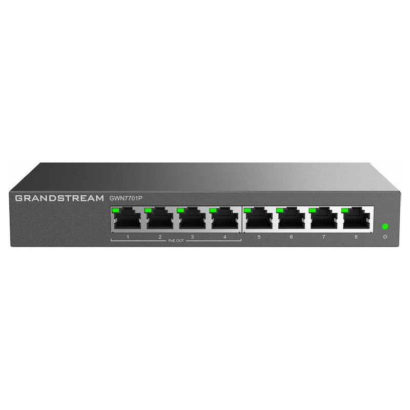 Grandstream GWN7701P Unmanaged Network Switch 8 portov / 4 PoE out
