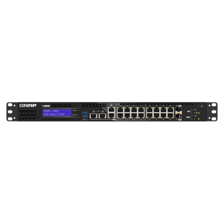 QNAP riadený hybridný switch QGD-1602-C3758-16G (8x GbE + 8x 2,5 GbE + 2x 10GbE SFP+, 16GB RAM)