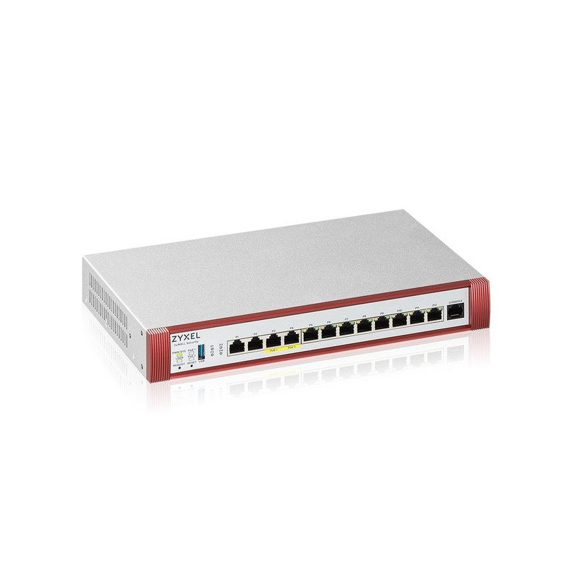 ZYXEL USG Flex 500H, 4*2.5Gig., 8*1G, USB, PoE, 1YR sec