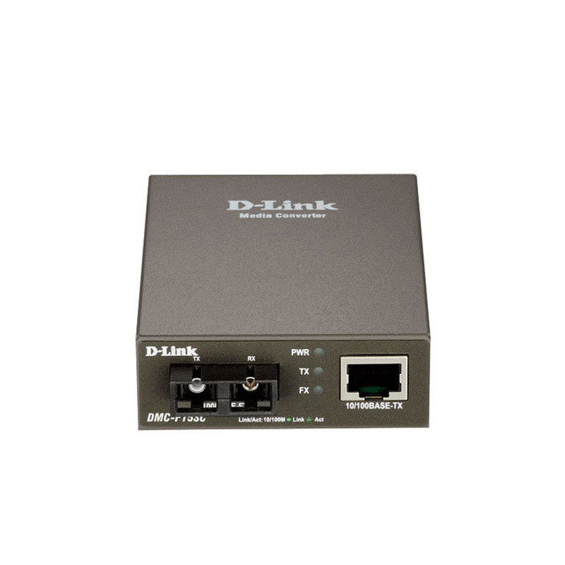D-Link DMC-F15SC/E - 10/100BaseTX to 100BaseFX (SC) Single-mode Media Converter (15km)