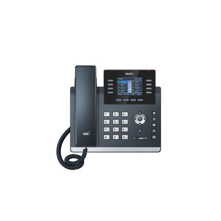 Yealink SIP-T44W SIP telefón, PoE, 2,8'' 320x240 LCD, 21 prog.tl., Wi-Fi, Bluetooth