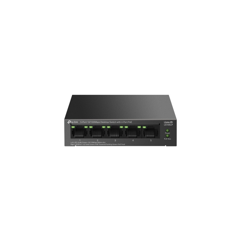 TP-Link LS105LP 5x10/100 (4xPOE) Desktop switch