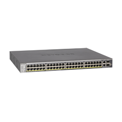 NETGEAR 48xGB PoE+ Smart Switch, 2 10G, 2 SFP, GS752TXP