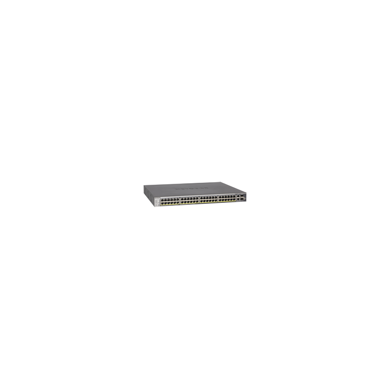 NETGEAR 48xGB PoE+ Smart Switch, 2 10G, 2 SFP, GS752TXP