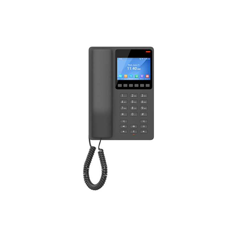 Grandstream GHP631 SIP hotelový telefón s displejom, čierny
