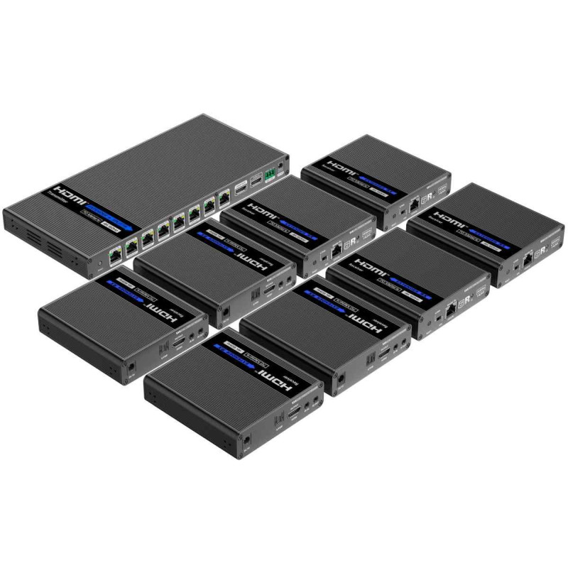 HDMI 1-8 split+extend, CAT6/6a/7,4K @ 60Hz, 70m