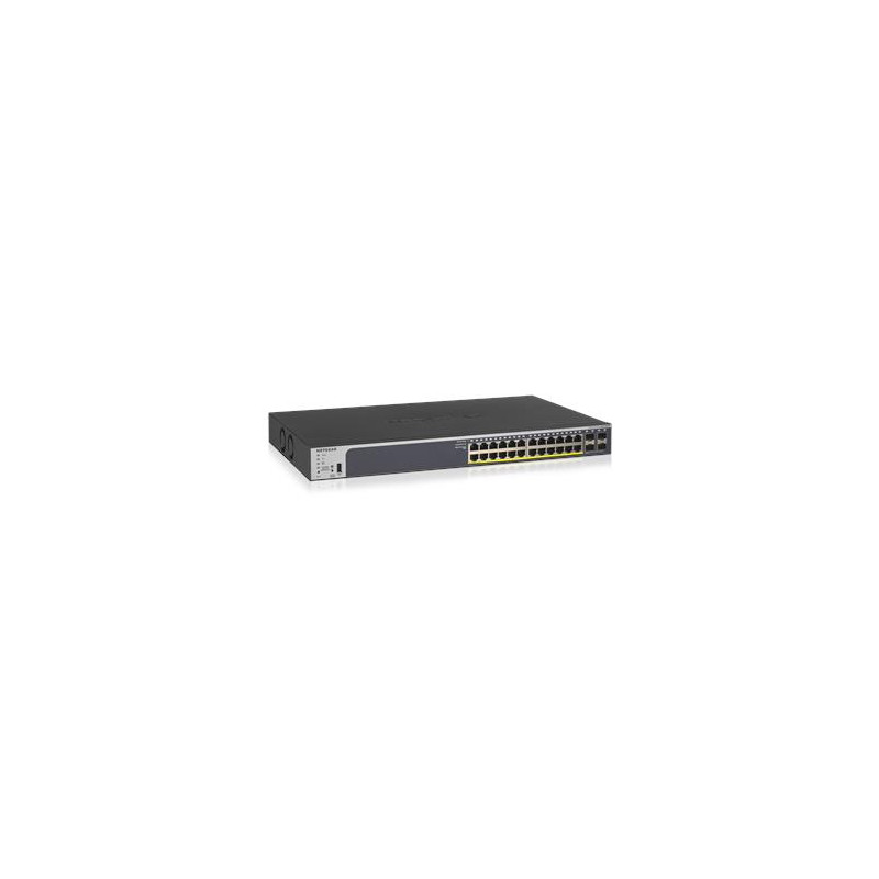 NETGEAR 24xGB PoE+ Smart Pro Switch, 4 SFP, GS728TP