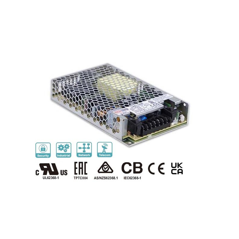 MEANWELL Priemyselný napájací zdroj 27,6V (120W)